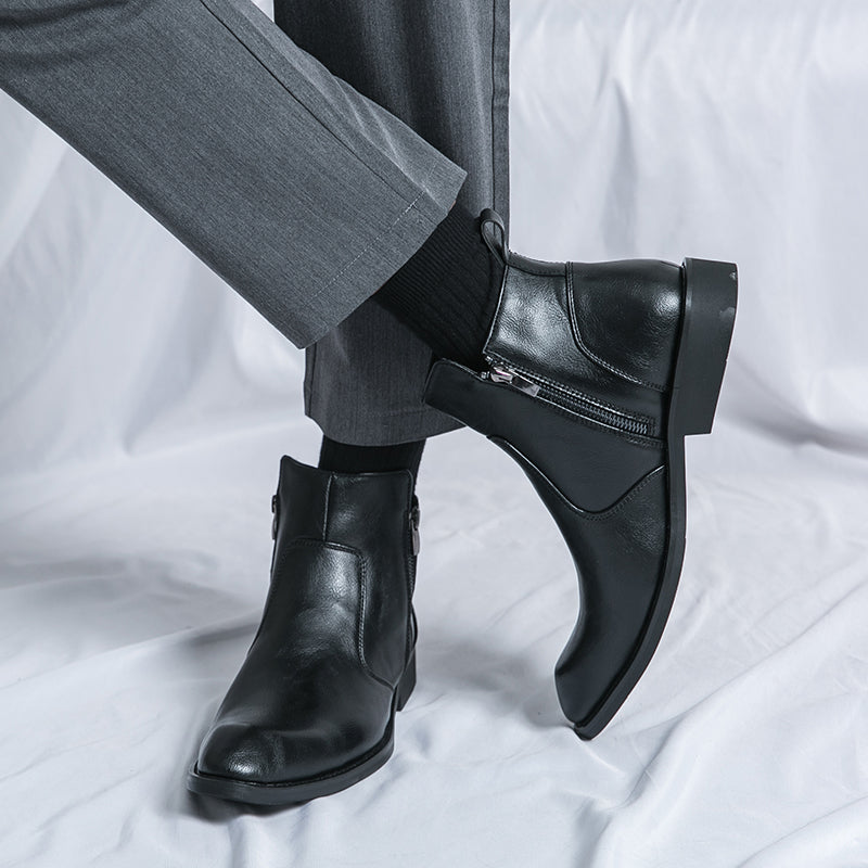 Men's Leather Boots | Casual Design | Genuine Leather | Everyday Footwear