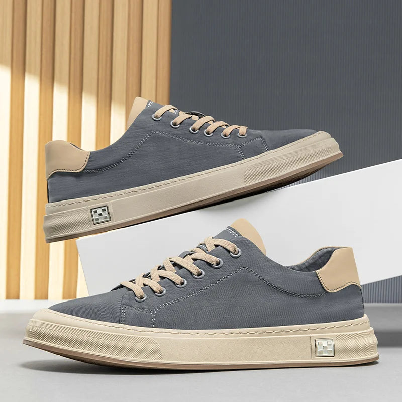 Men's Canvas Sneakers Casual Lightweight Slip-On Shoes