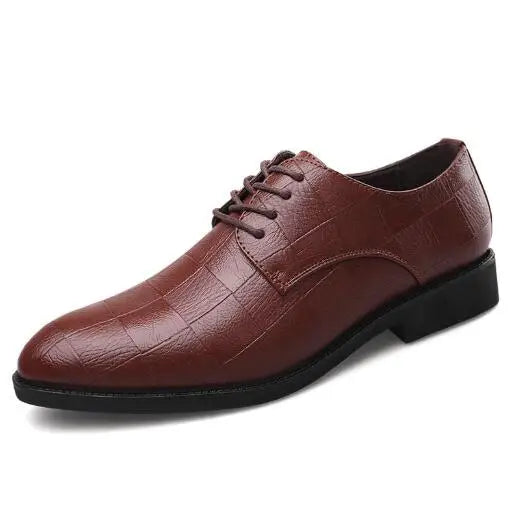 Men's Leather Wedding Shoes Classic Design Formal Footwear