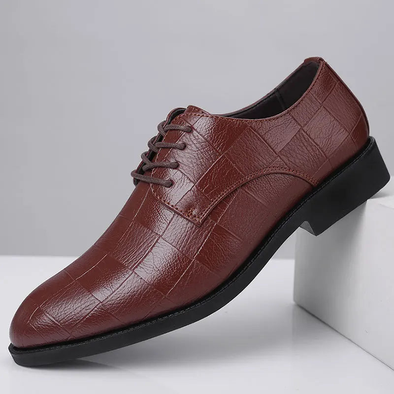 Men's Leather Wedding Shoes Classic Design Formal Footwear