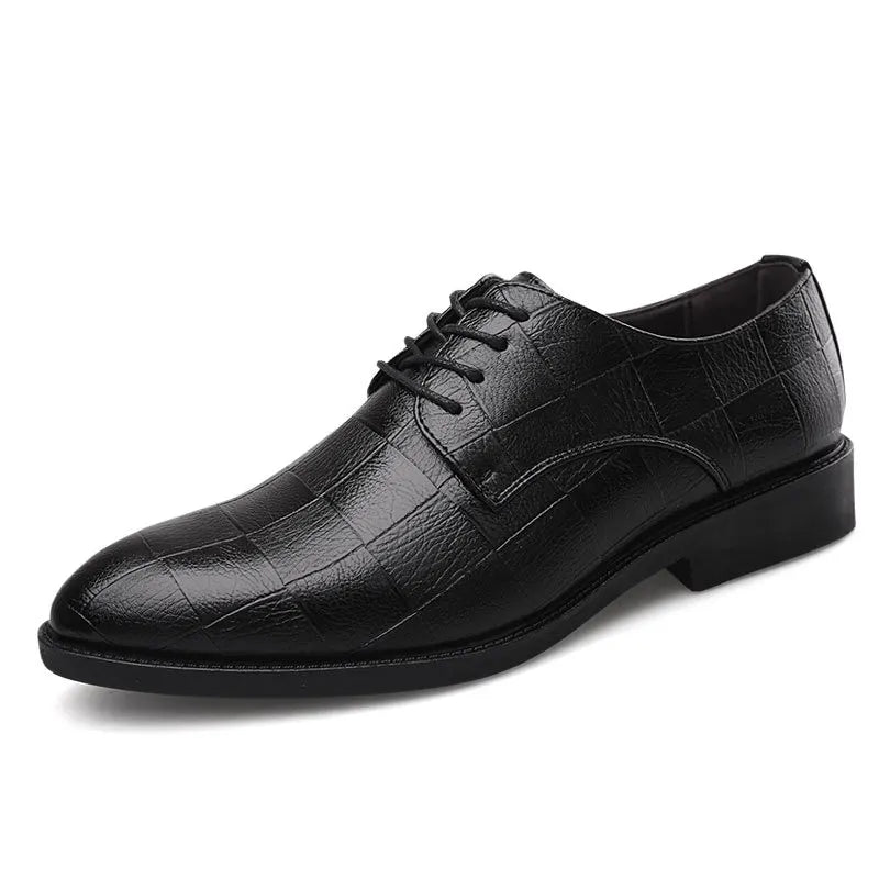 Men's Leather Wedding Shoes Classic Design Formal Footwear