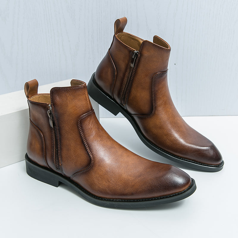 Men's Leather Boots | Casual Design | Genuine Leather | Everyday Footwear