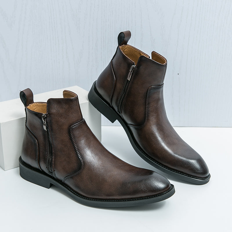 Men's Leather Boots | Casual Design | Genuine Leather | Everyday Footwear