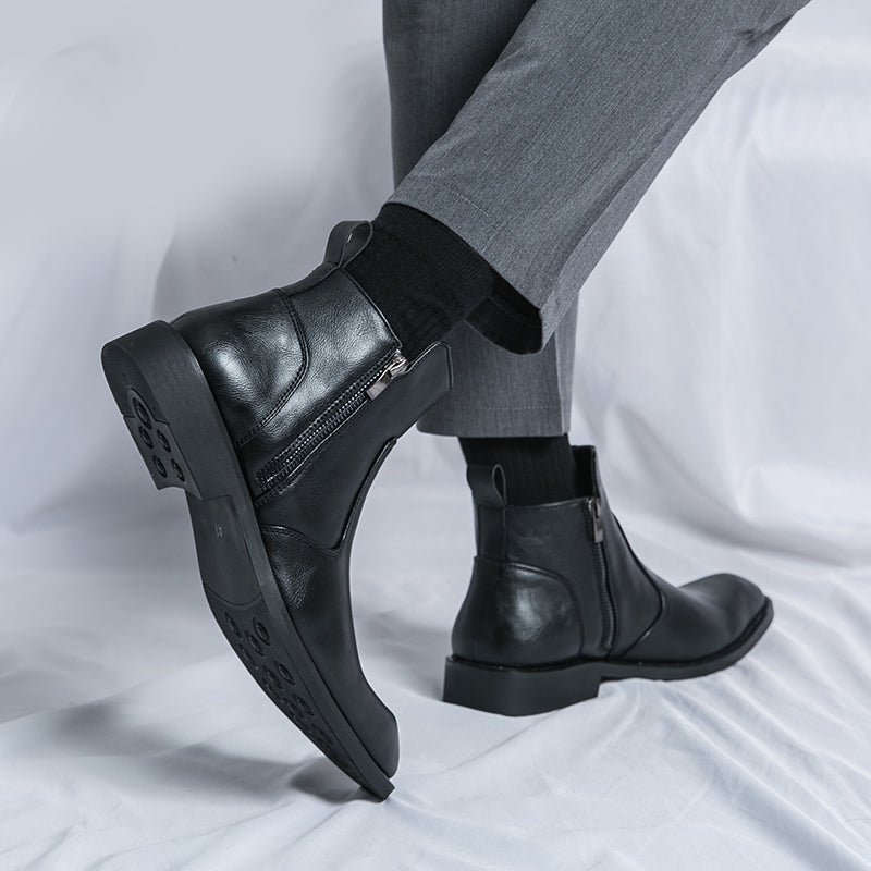 Men's Leather Boots | Casual Design | Genuine Leather | Everyday Footwear