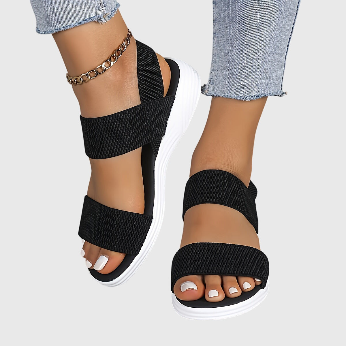 Bridget | Cushioned Stretch Sandals