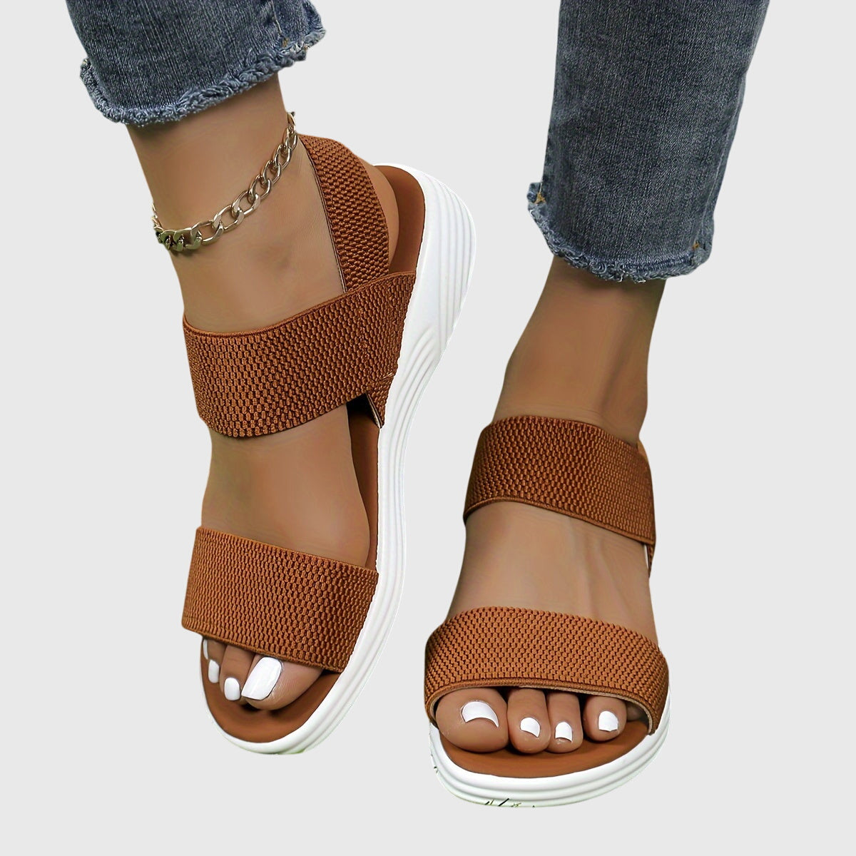 Bridget | Cushioned Stretch Sandals
