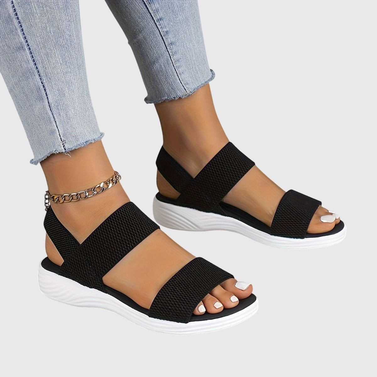 Bridget | Cushioned Stretch Sandals