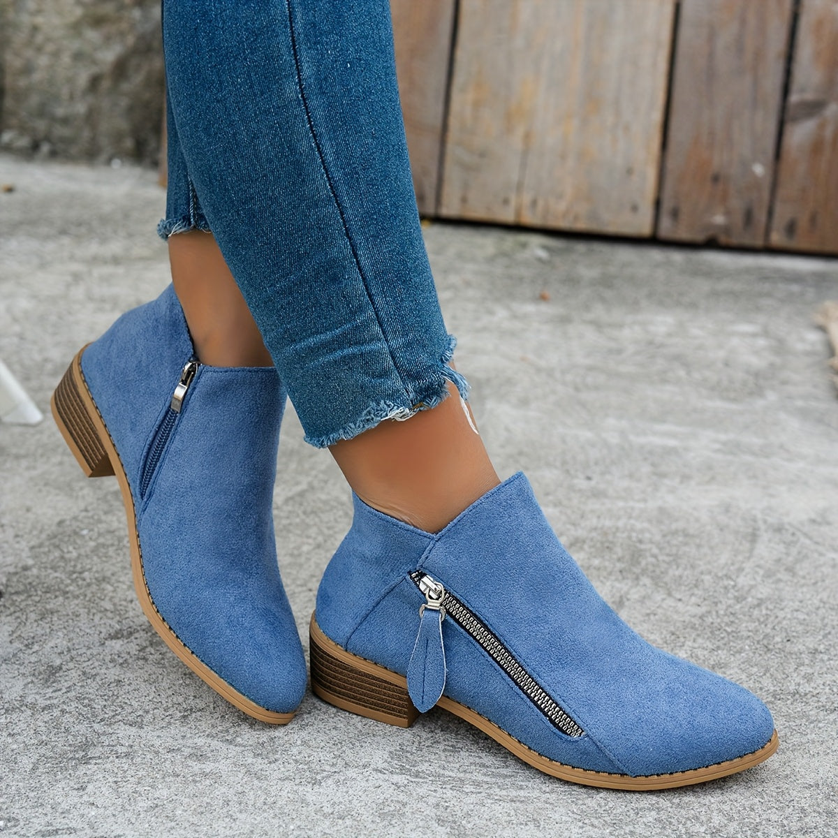 Women's Side-Zip Ankle Boots - Everyday Casual Footwear