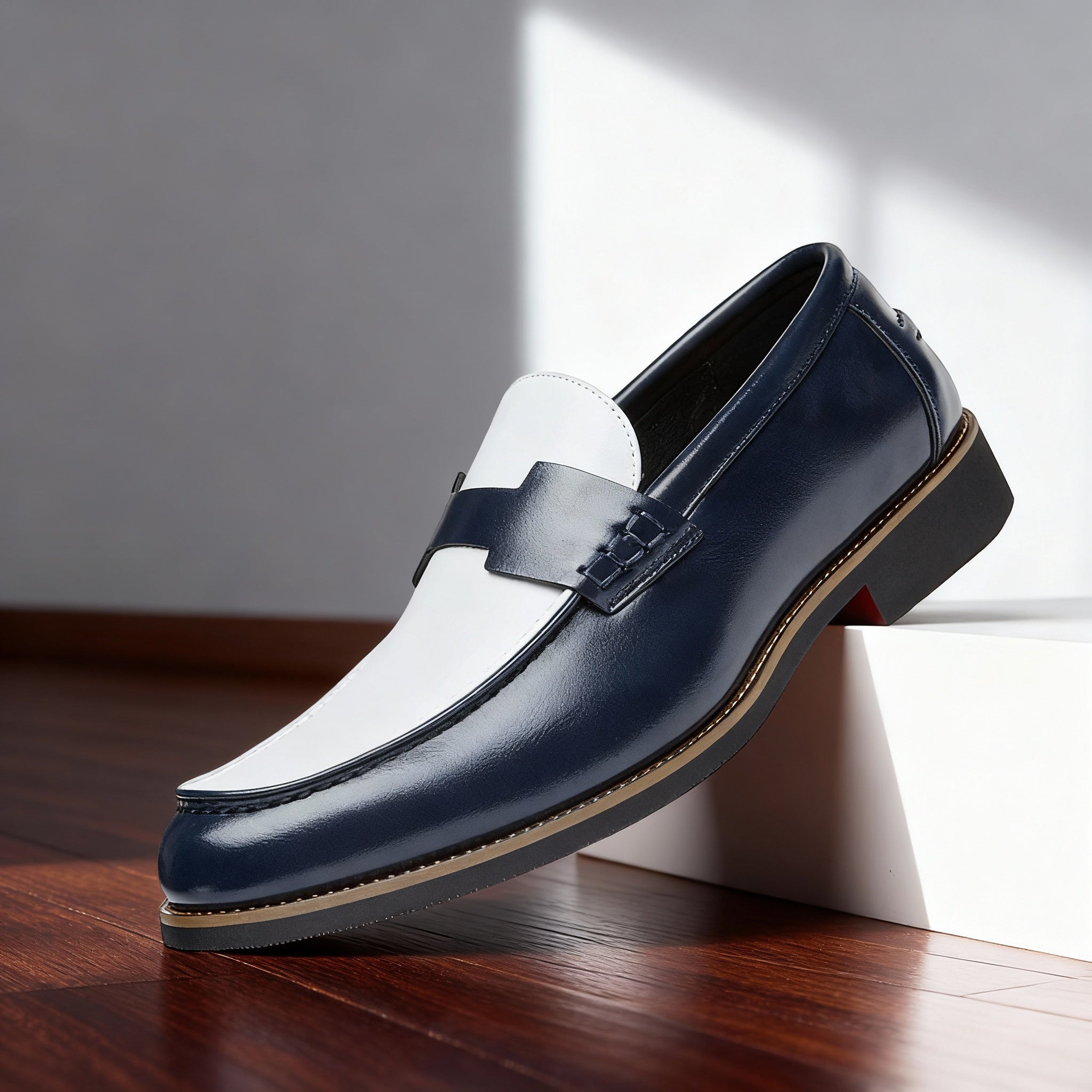 Men's Italian Loafers Slip-On Casual Footwear