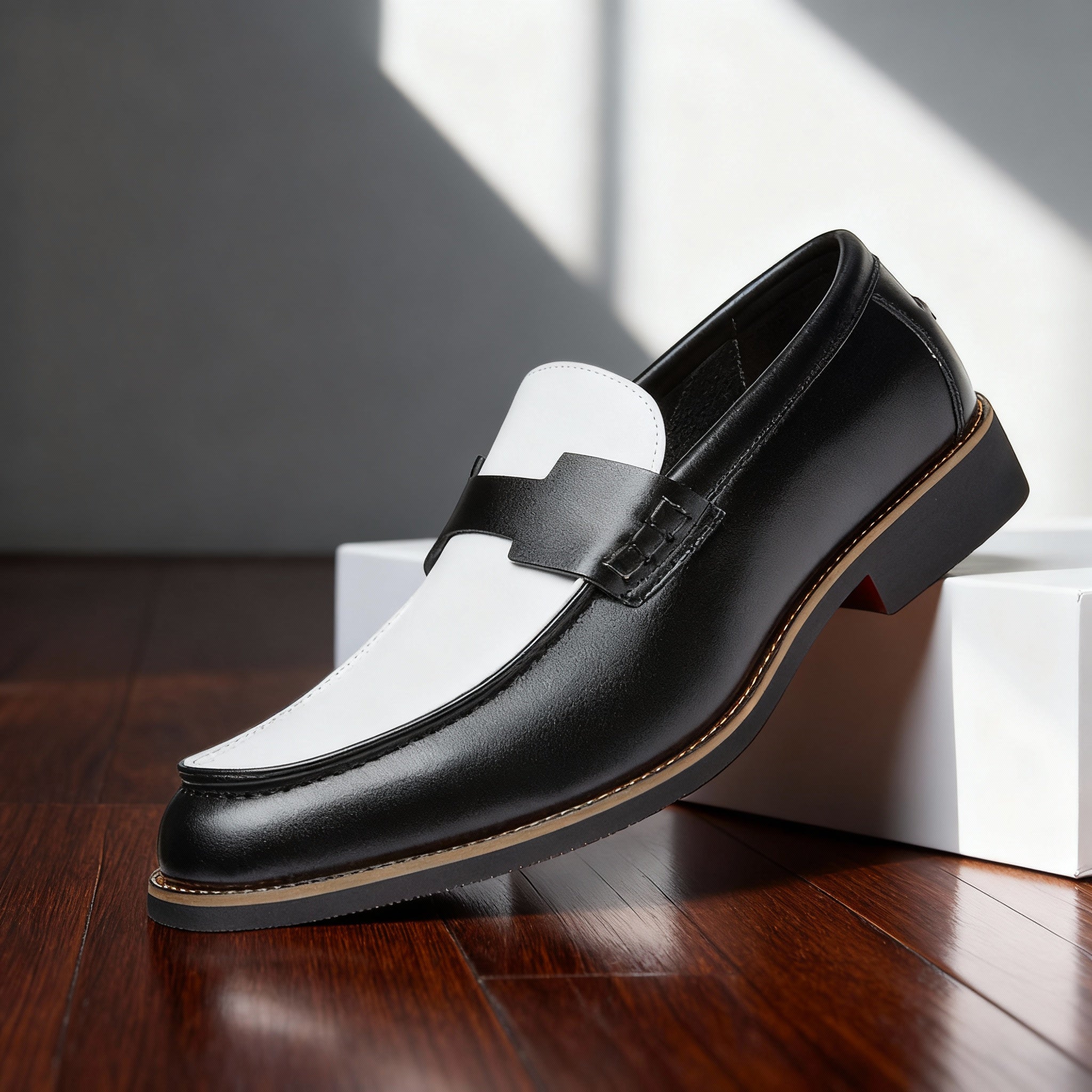 Men's Italian Loafers Slip-On Casual Footwear