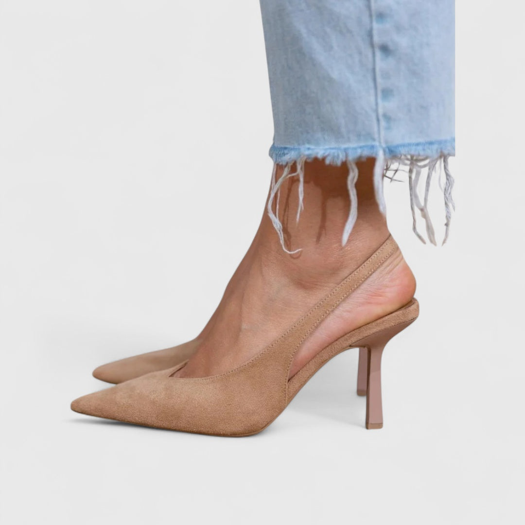 Classic Nude Low Heel Pumps