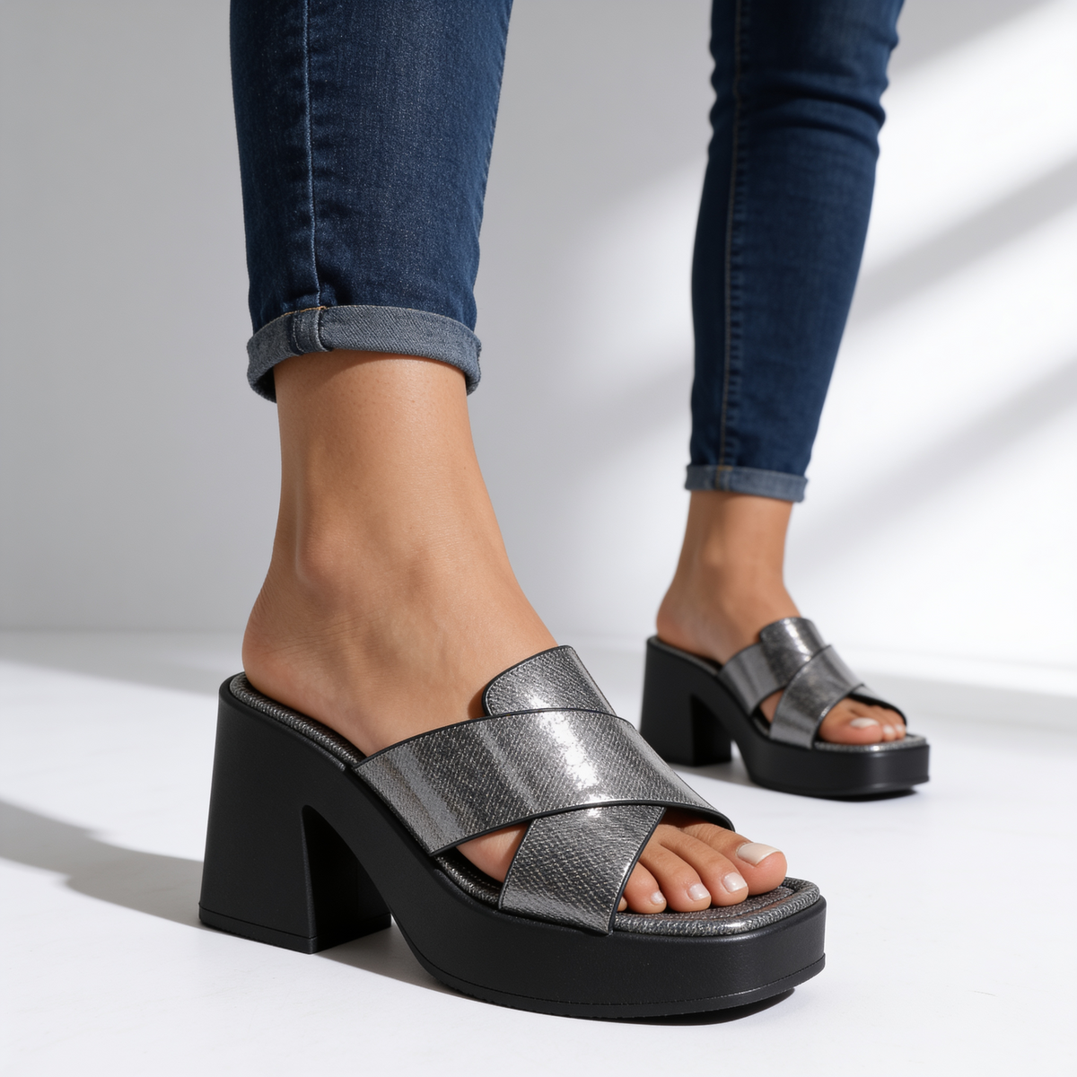 Sylvie Orthopedic Crossover Platform Sandals