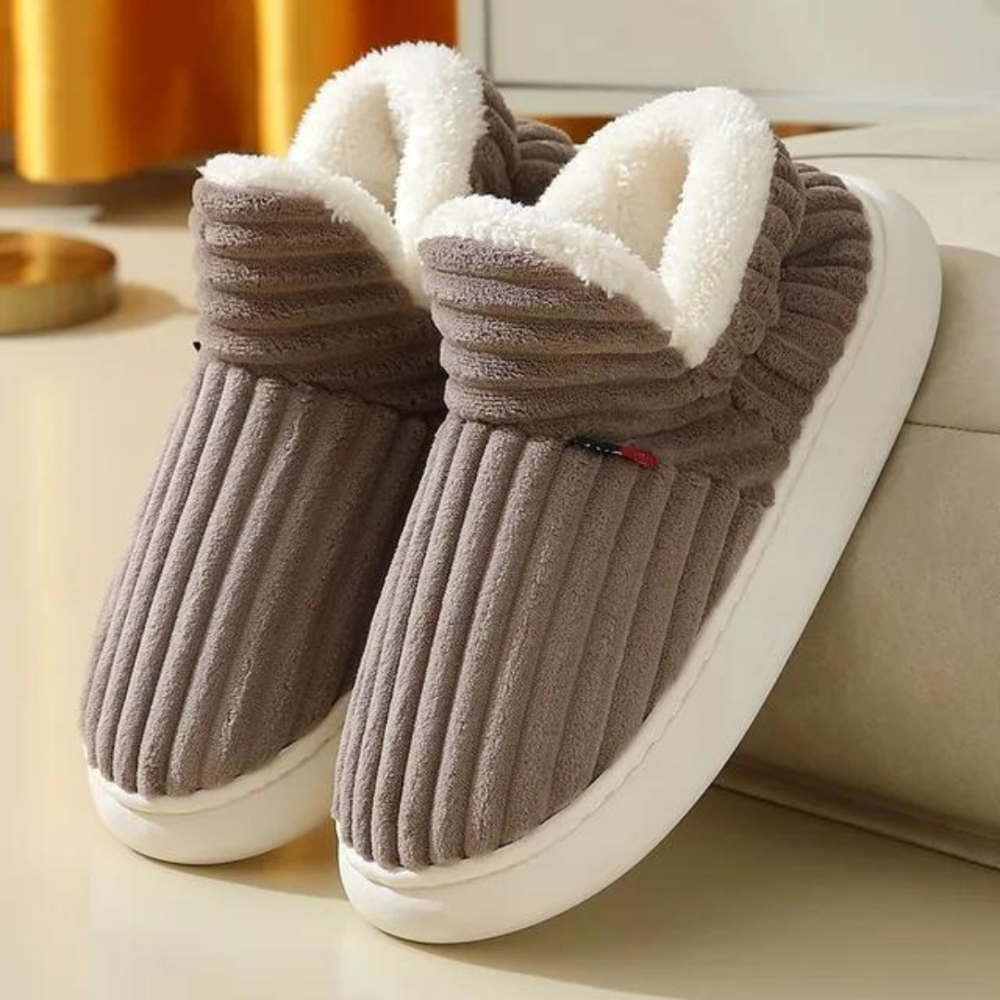 Shirley | Cozy Corduroy Fleece-Lined House Slippers